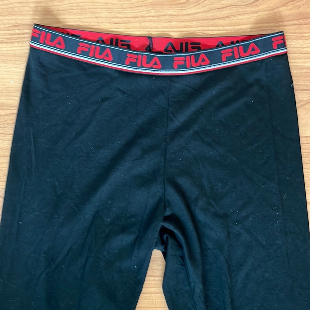 FILA Black Leggings Baselayer w/ Logo Band